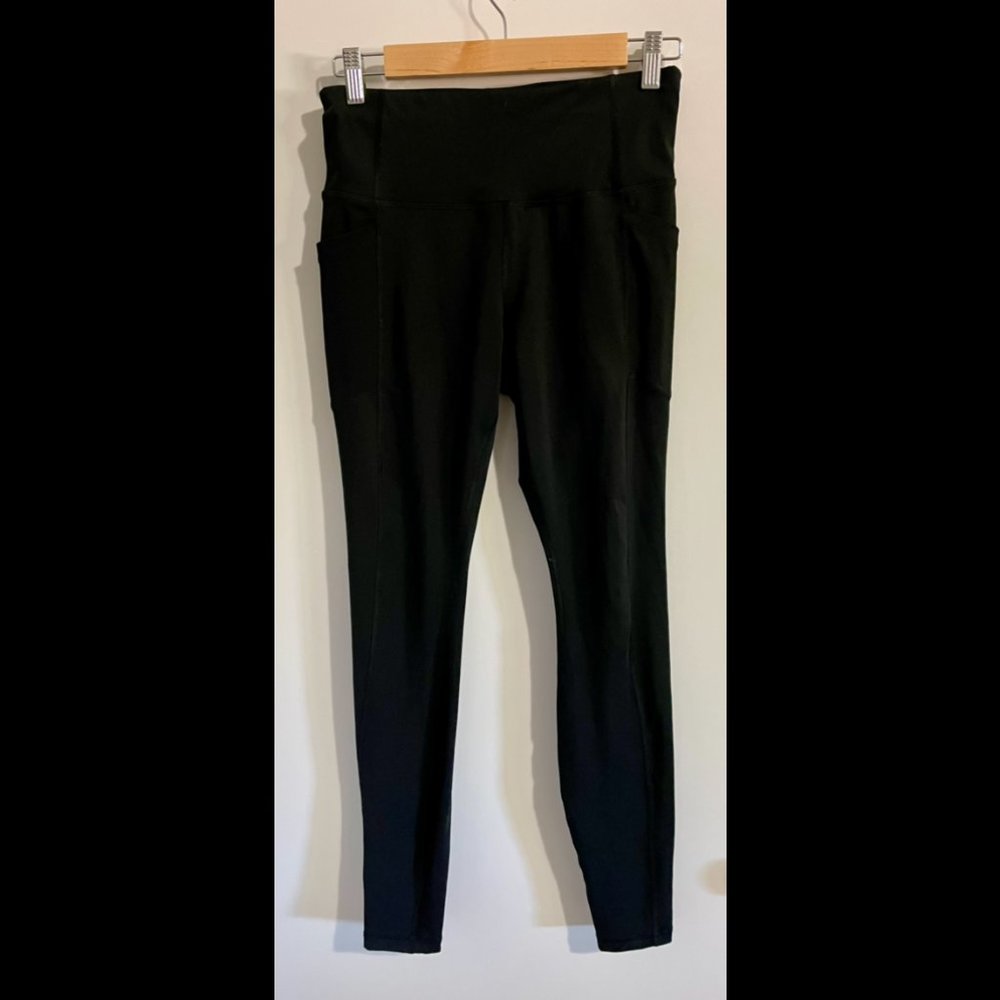 Avia Athletic Stretch Pants, Black, Size S 4-6